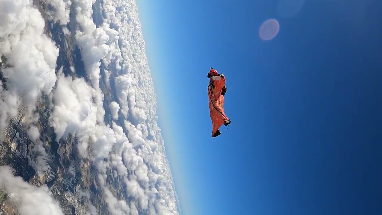 Wingsuit training jump.   Skydive City.  3/4/26