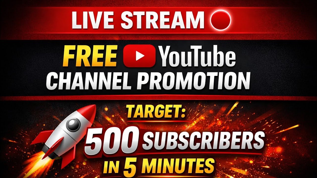 🔴 today I am here to grow my channel let's see who support my channel ✌️
