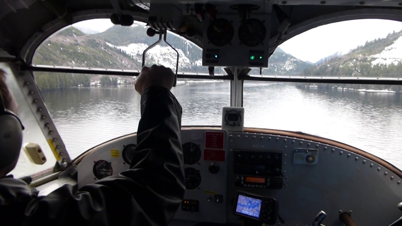 Landing at a logging camp in a Wilderness Seaplanes Grumman Goose