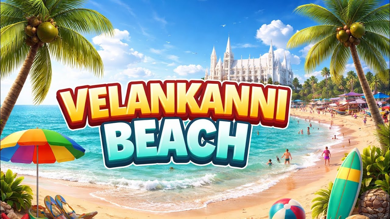 Velankanni Beach 🌊 | Calm Waves, Coastal Vibes & Pure Bliss
