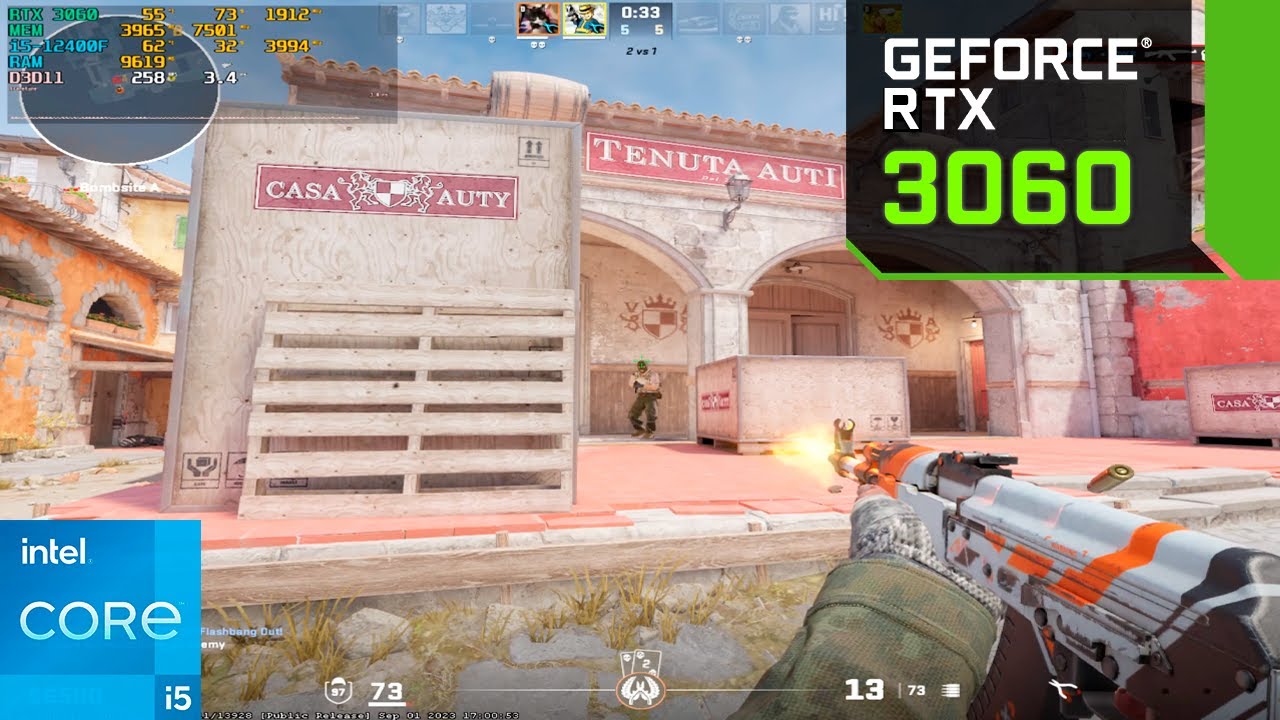 Counter-strike 2 : RTX 3060 12GB + i5-12400F