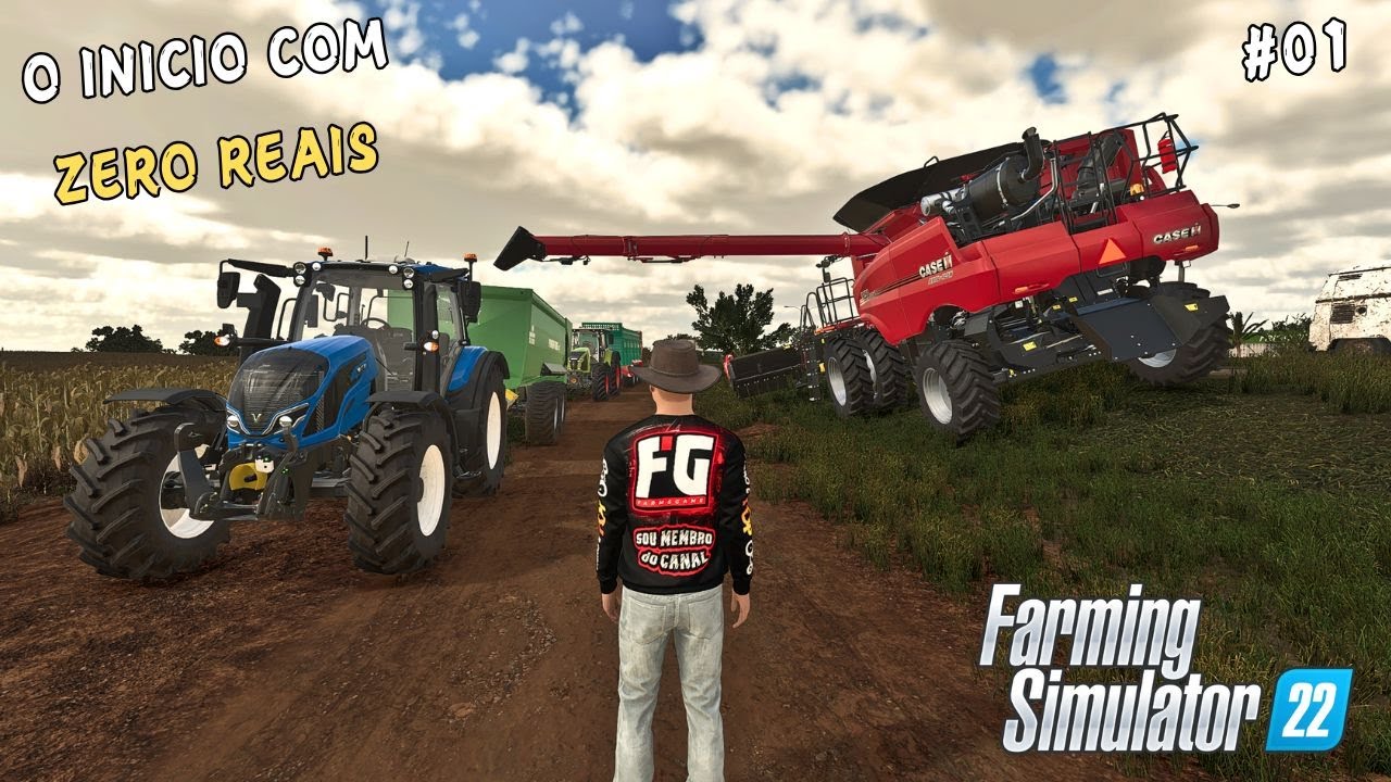 O Inicio no Farming Simulator 22 sem DINHEIRO/Zero Reais/Mapa AGRONORTE - Ep 01