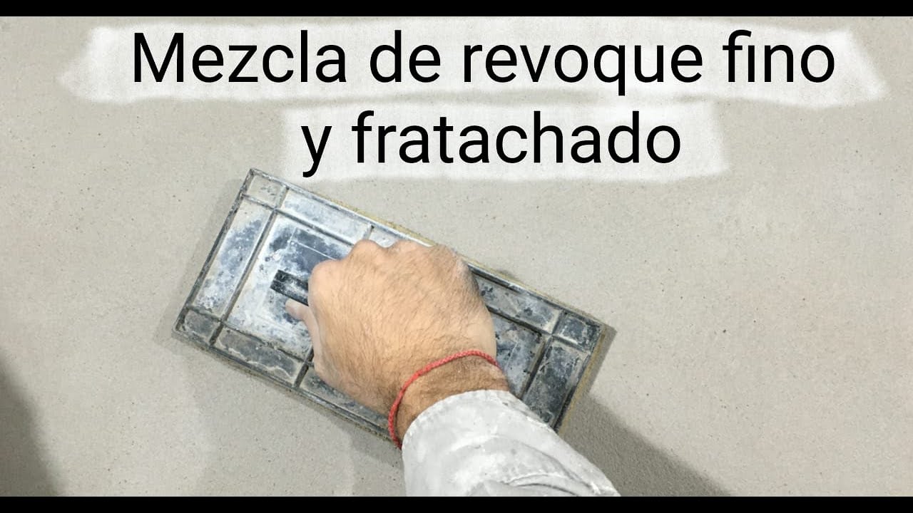 revoque fino, mezcla  y colocacion