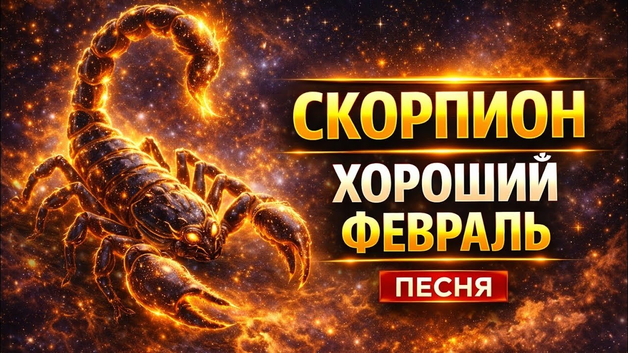 Скорпион — Хороший февраль | Песня-гороскоп о переменах и новой энергии. Гороскоп для Скорпиона 
