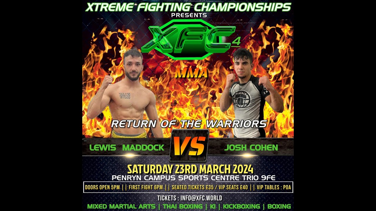 Josh Cohen vs Lewis Maddock at XFC 4 - Return Of The Warriors
