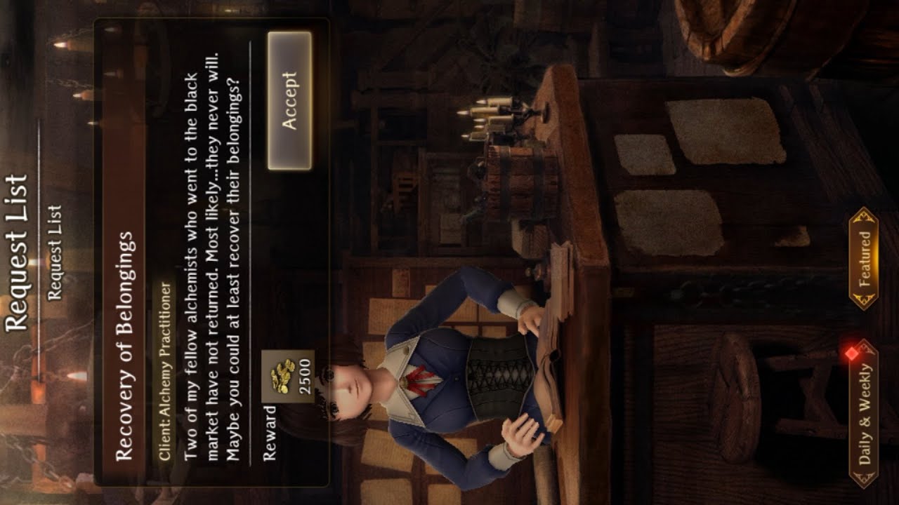 Wizardry Variants Daphne - Recovery of Belongings Request
