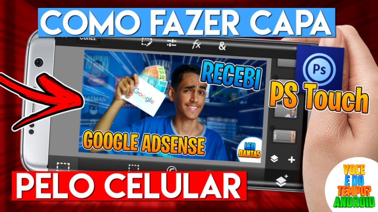Como Fazer Capa/Thumbnails Pelo Celular - PS Touch