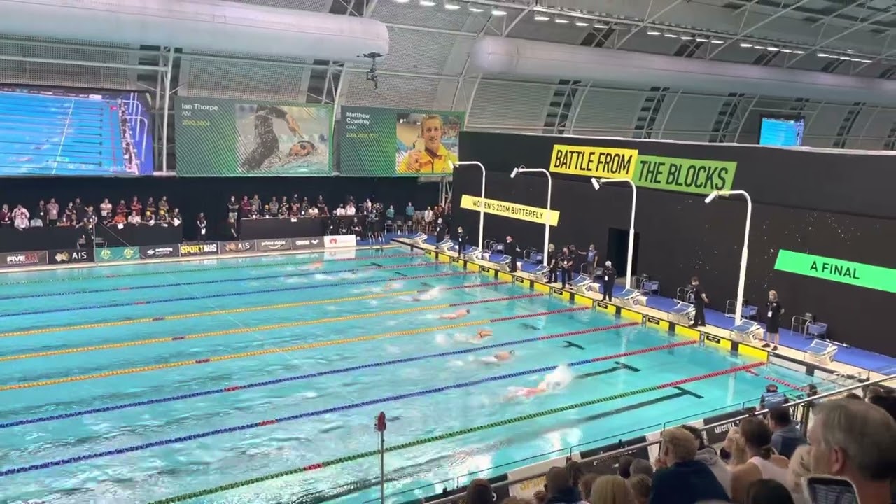 Elizabeth Dekkers 2:07.62, Abbey Connor 2:08.58 Women’s 200m Butterfly A Final Aus Trials 2022