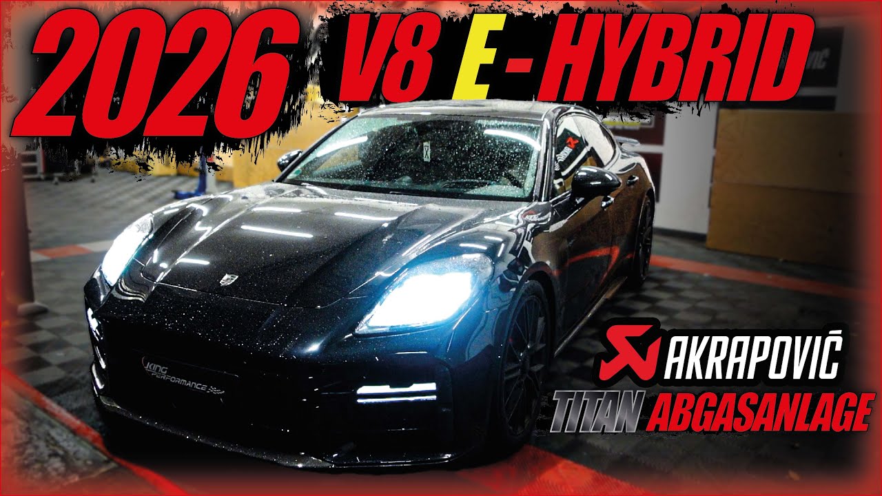 LEGAL AKRAPOVIC Titanium EXHAUST Abgasanlage passend für 2026 PORSCHE PANAMERA TURBO V8 E-HYBRID