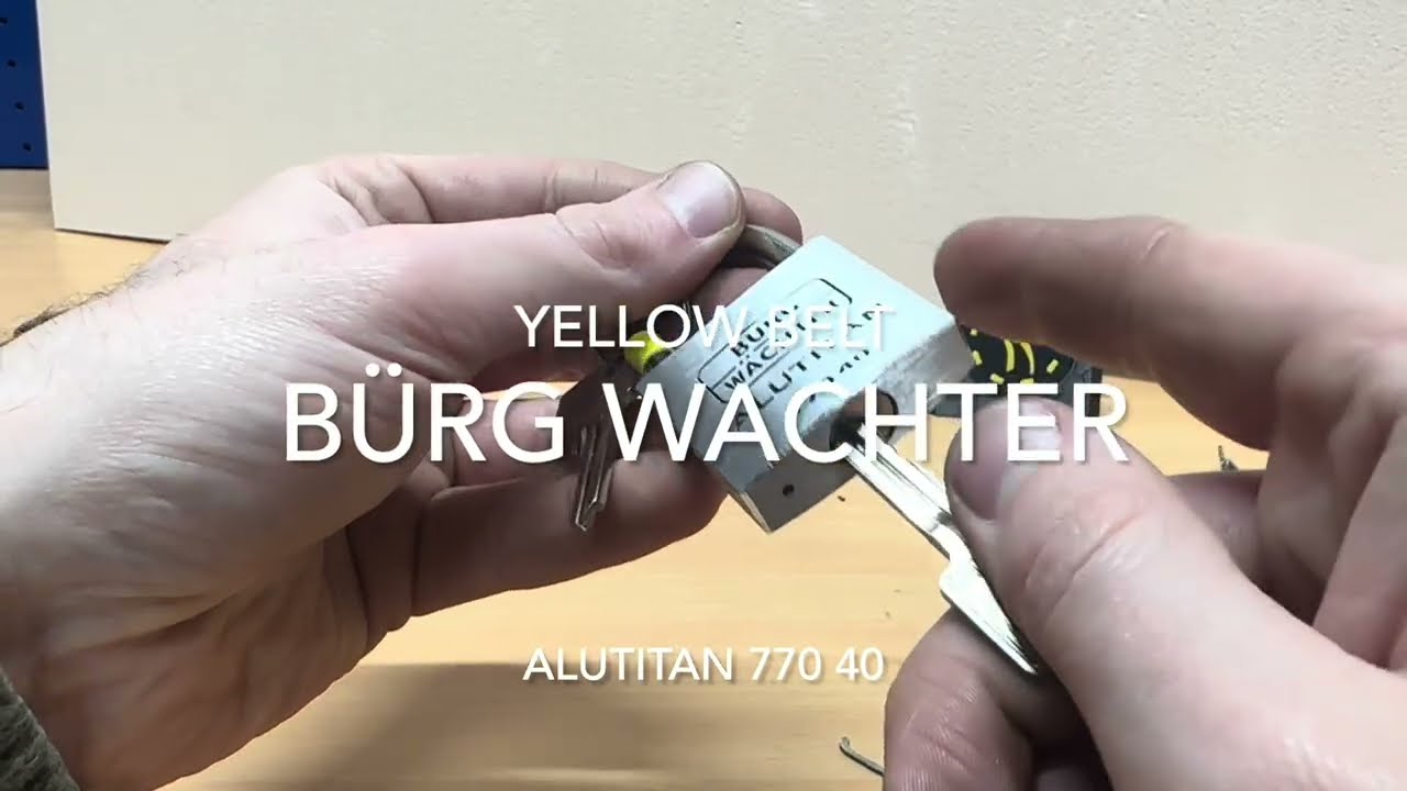 [5] Bürg Wachter ‘Alutitan’ 770 40 - Homemade pickset - yellow belt