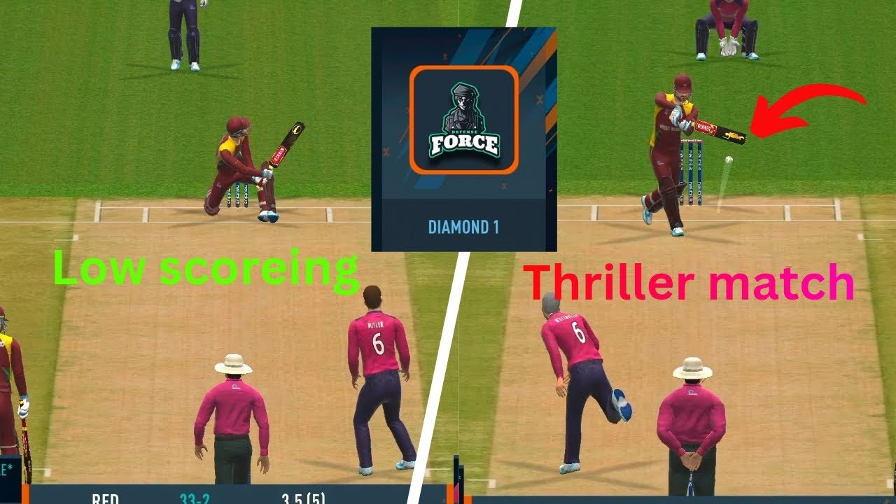 Low Scoreing Thriller Match Daimond 1 opponent 😱 #ipl #viral #realcricket 