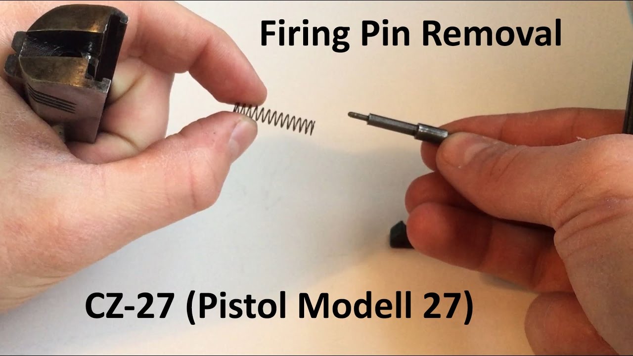 Removing and Inserting CZ 27 Firing Pin (Pistole Modell 27) Kal 7.65 (.32 ACP)