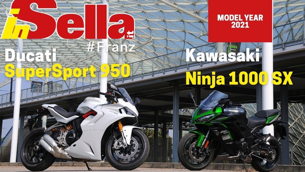 Ducati SuperSport 950S e Kawasaki Ninja 1000 SX: prova Sport Touring 2021 a confronto