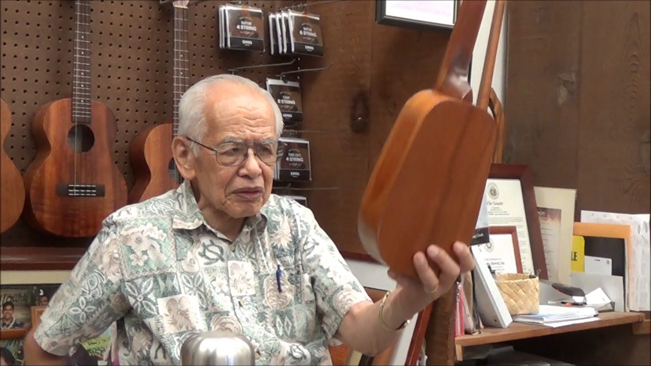 A Visit to the Kamaka Ukulele Factory  11 25 16 Fred Kamaka (1924-2023)