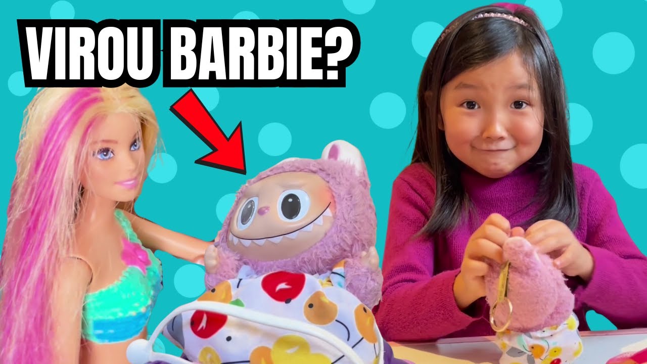 O Labubu Virou uma Barbie? 😱 Fiz um Penteado Maluco!
