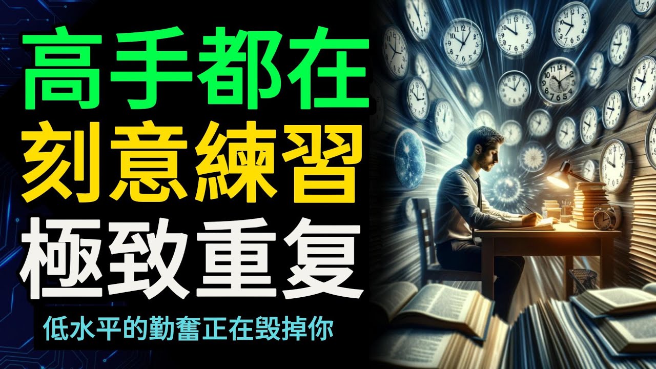 高手都在刻意練習極致重複 | 天才與庸才之間的差別【財之道】#富人思維 #財之道 #目標設定 #財商 #刻意練習 #有目標感  #賺錢 #窮人思維 #財商知識 #馬斯克  @財之道