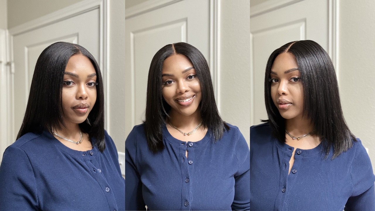 UNICE HAIR | 7X5 YAKI TEXTURE BOB WIG | UNICE AMAZON