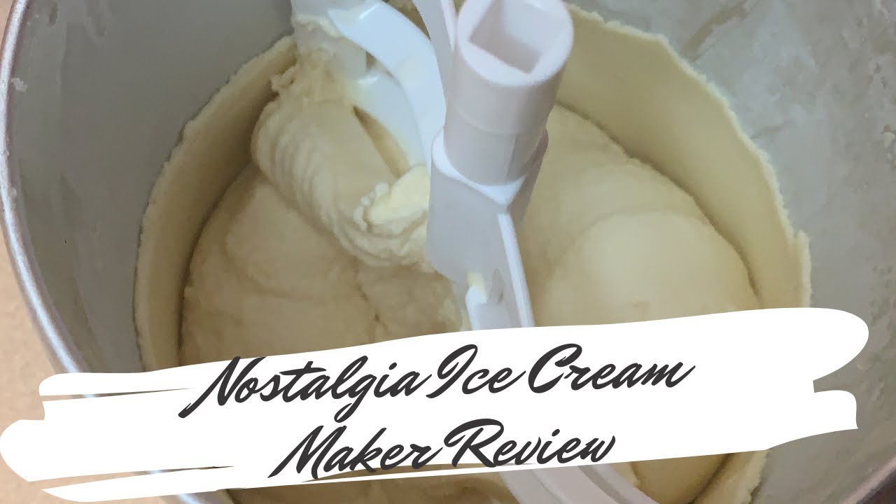 Nostalgia Ice Cream Maker Review (Our Thoughts After Unboxing, Set-Up and Making Vanilla Ice Cream!)