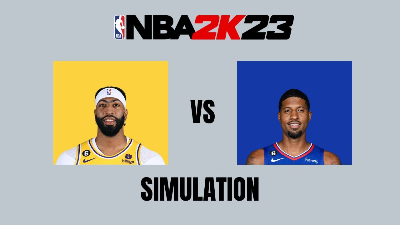 Paul George vs Anthony Davis - 2k 23 Simulation