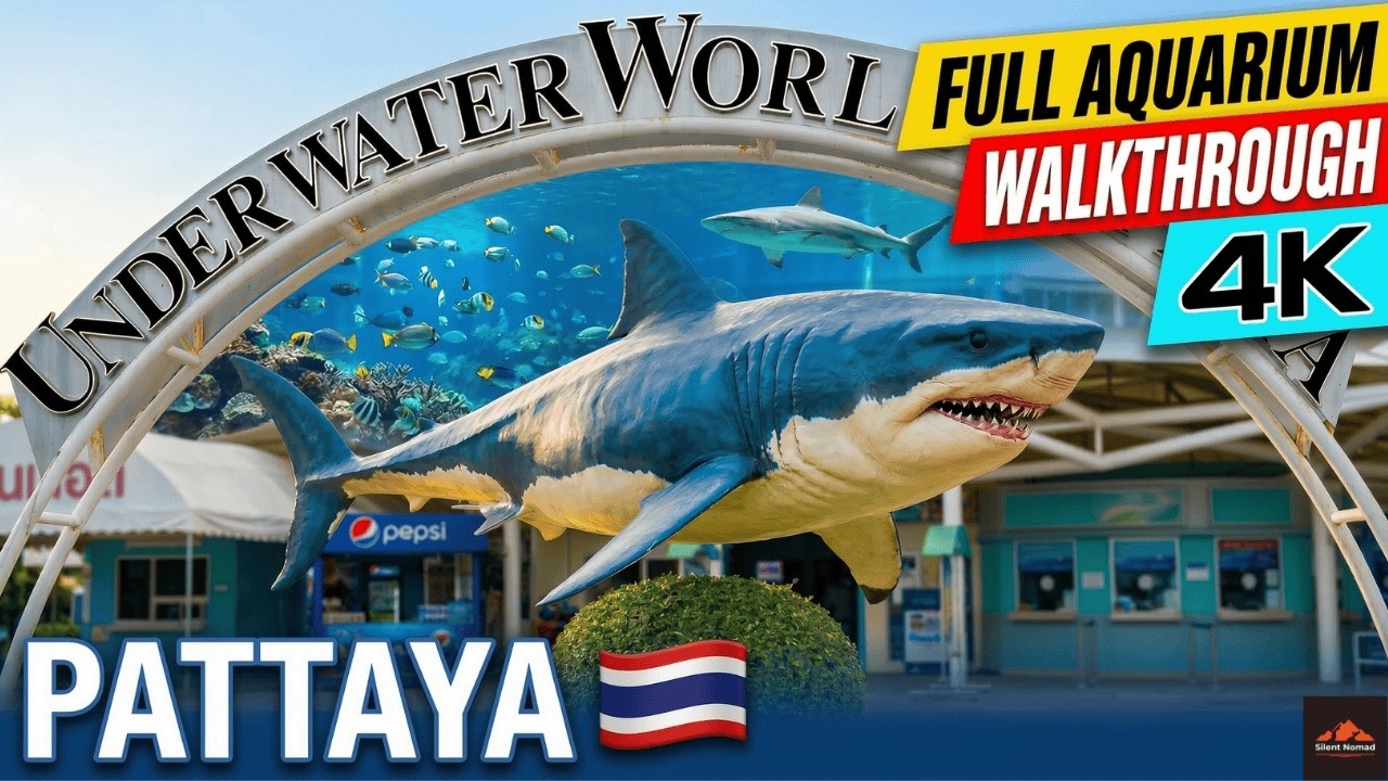Underwater World Pattaya 🇹🇭 | Full Aquarium Walkthrough in 4K