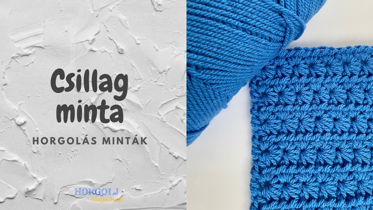 Csillag horgolás minta / Horgolás minták