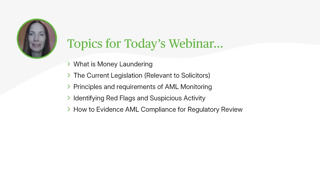 Protect Your Legal Practice: Mastering AML Monitoring & Regulatory Compliance in Ireland - Webinar