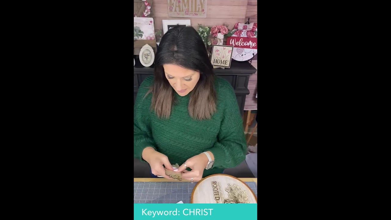 Rooted in Christ round sign *last chance* - comment CHRIST for info