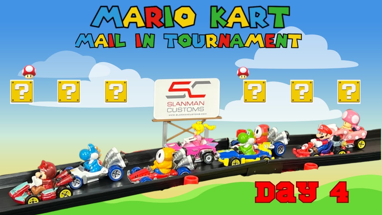 MARIO KARTS MAIL IN TOURNAMENT | DIECAST CARS RACING 4