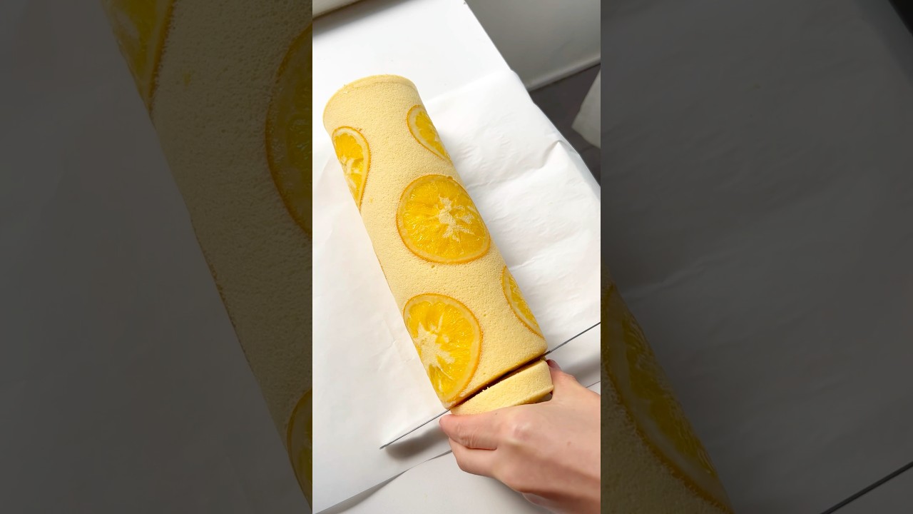 Orange Cake Roll 🍊