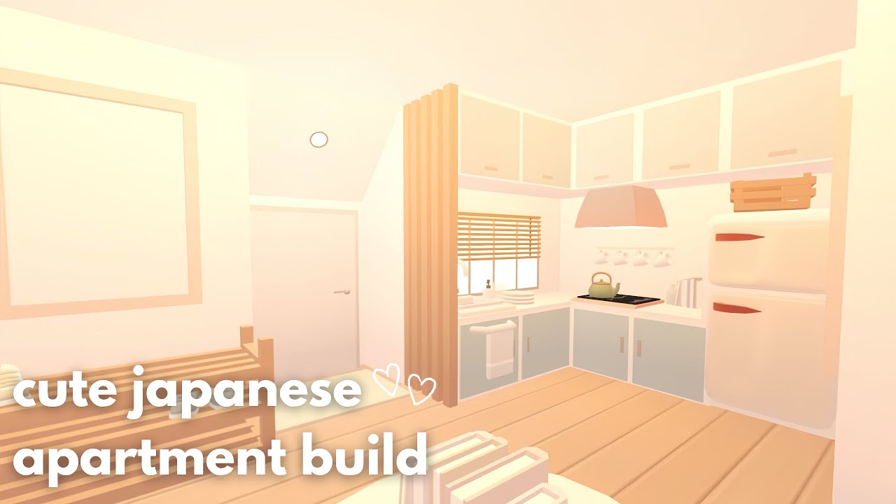 Cute japanese style apartment! || Roblox adopt me 
