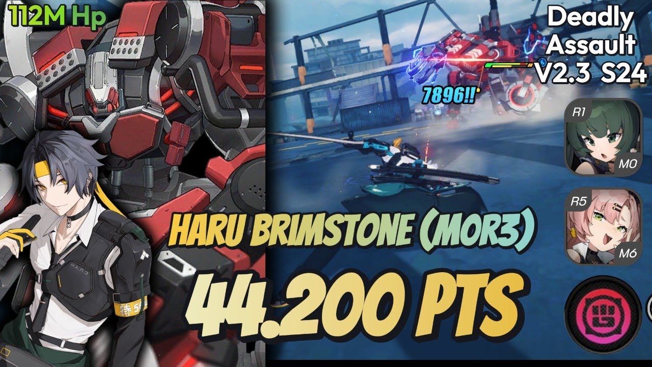 44.2k Deadly Assault - Harumasa M0R0 Typhon Destroyer -(M0R1 Qingyi, M6R5 Nicole)| Zenless Zone Zero
