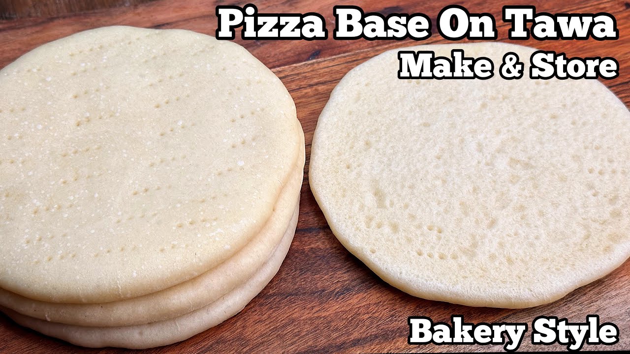Easy Bakery Style Pizza Base Recipe on Tawa/Pan | Homemade Pizza Base Tutorial