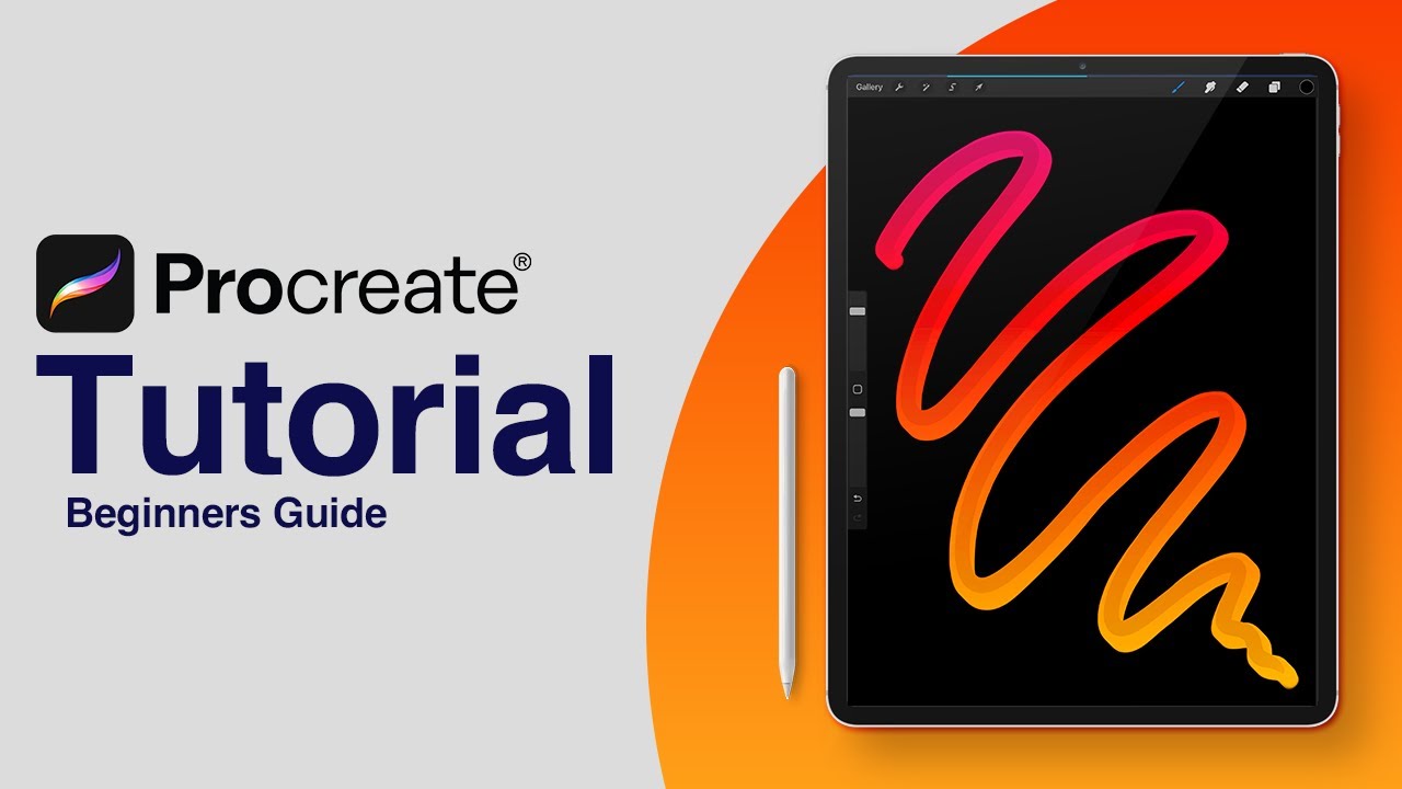 Руководство для начинающих по Procreate: как создавать градиентные мазки кистью в Procreate | Пош...