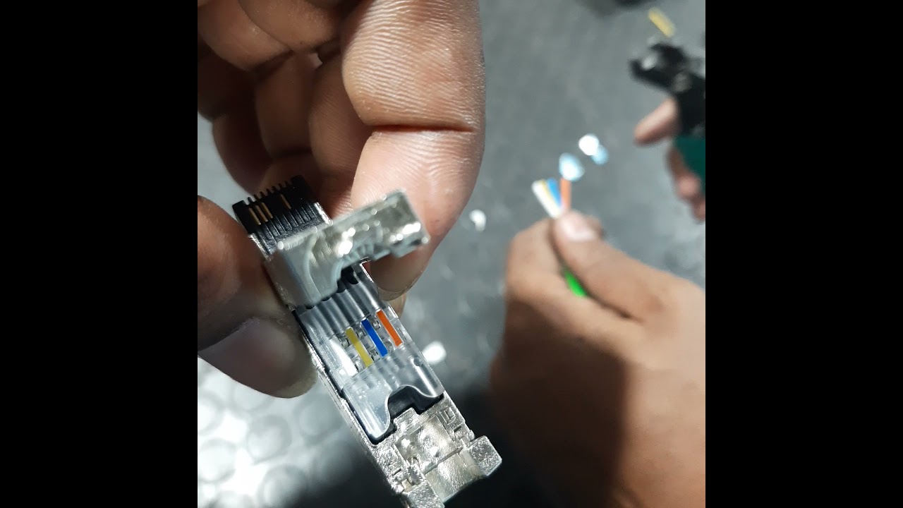 How to connect profinet cable with connector