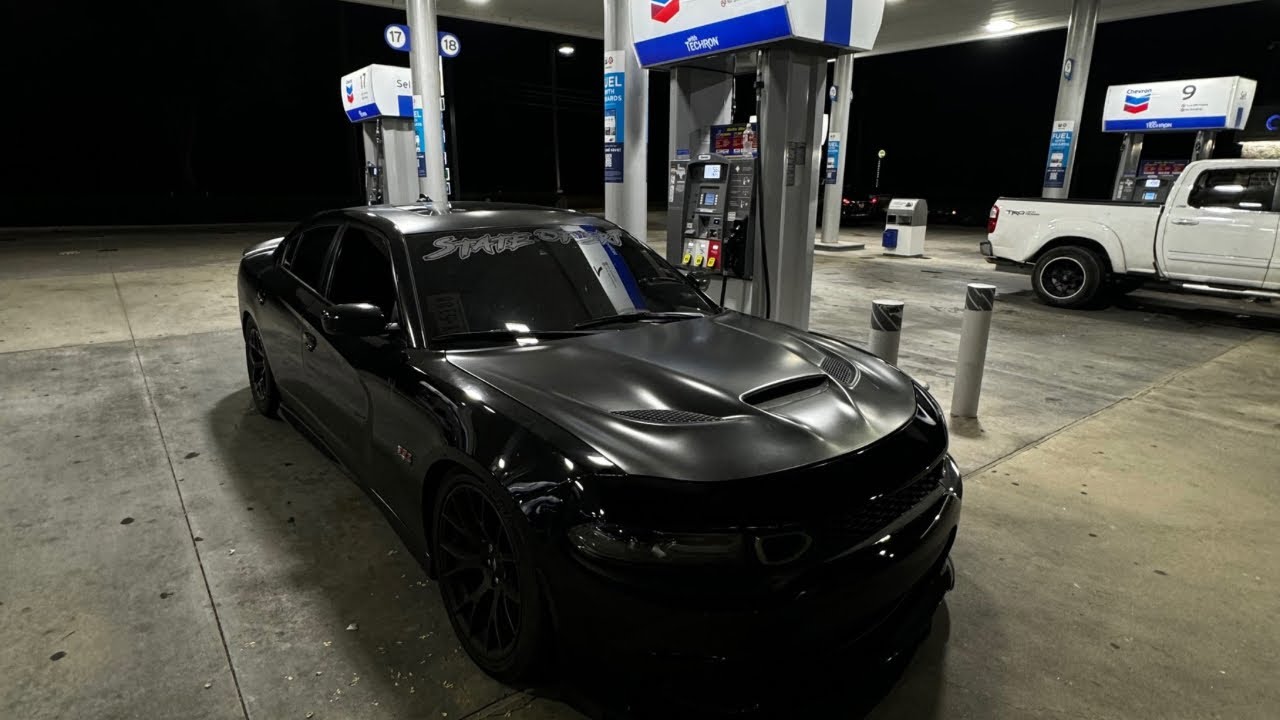 POV DOWNTOWN IN MY 600HP SCAT PACK CHARGER + BMW WANTED SMOKE?