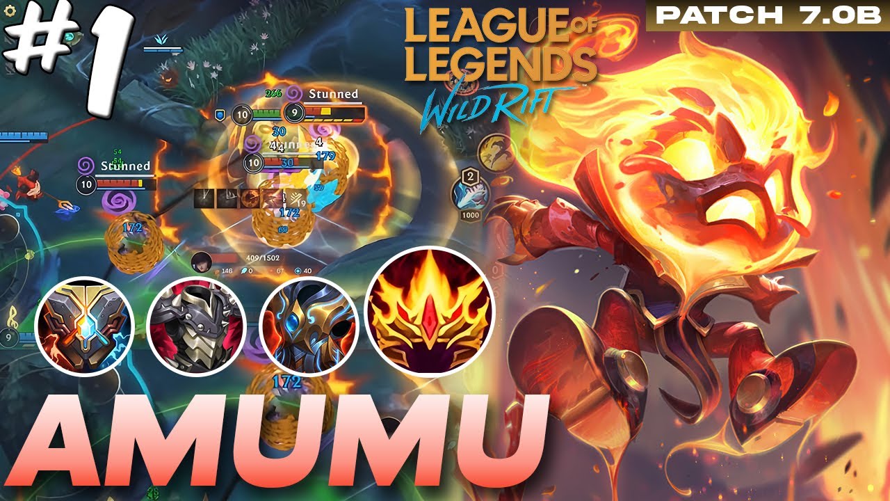 Classic Tank build Amumu is OP! | Amumu gameplay #1 | Wild Rift