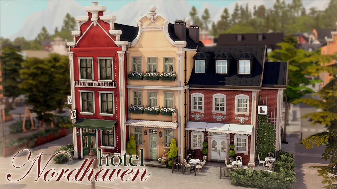 Отель и квартира в Нордхавен 🧳 | Симс 4: Строительство | The Sims 4: Businesses & Hobbies