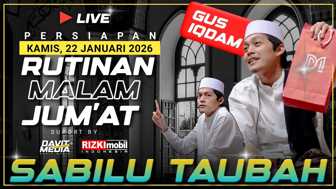 [LIVE] PERSIAPAN RUTINAN 🔴 MALAM JUM'AT DI MARKAS PUSAT SABILU TAUBAH #live #davitmedia #gusiqdam