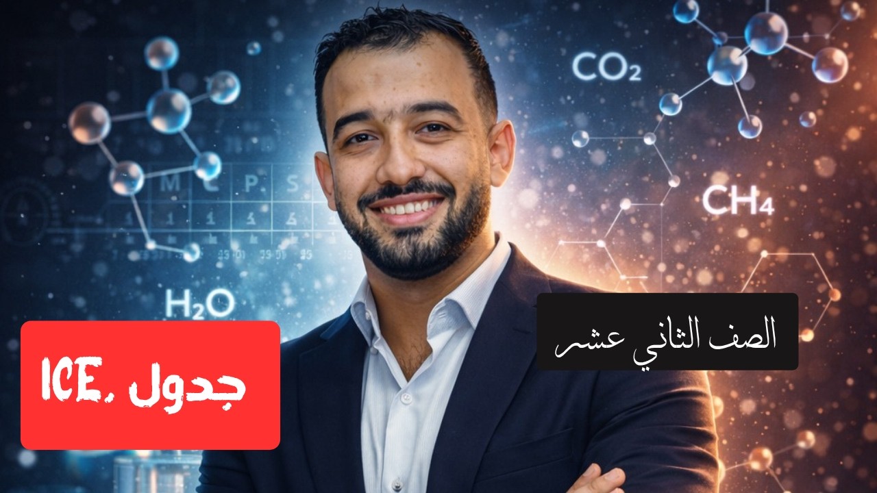 شرح ( قانون Kc  و جدول ICE  ) - كيمياء المنهج القطري - الصف الثاني عشر
