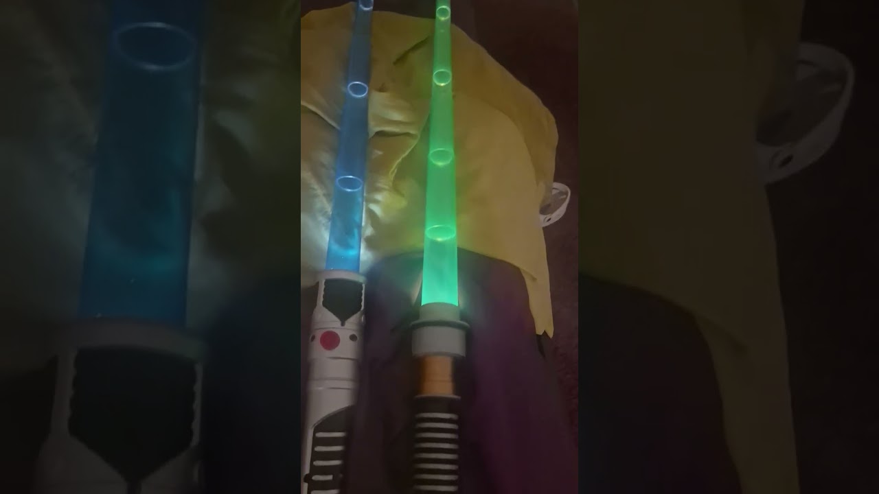 Star wars lightsabers i bought recently Obi Wan episode 1 lightsaber plus Luke jedi 