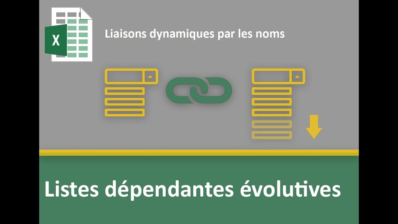 Listes déroulantes Excel dépendantes et évolutives