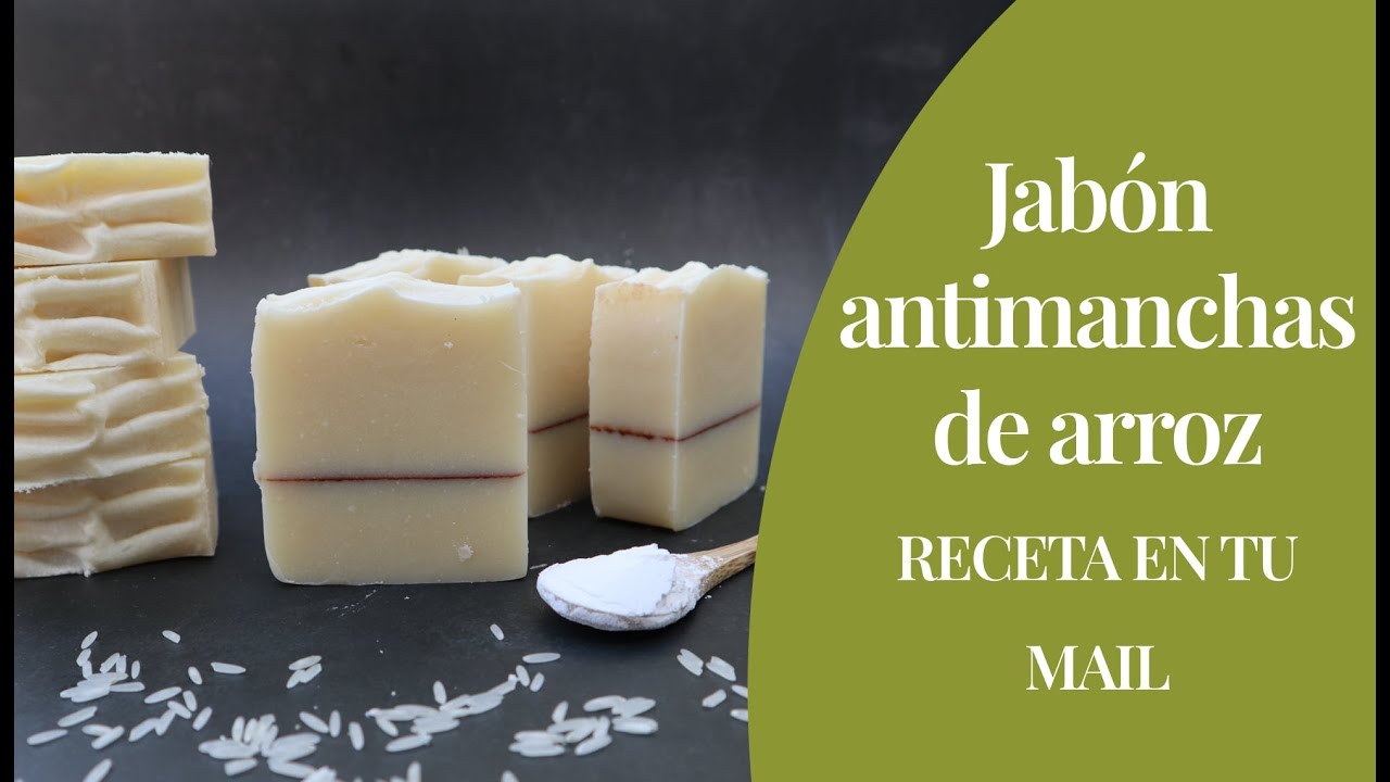 Jabón de arroz para las manchas faciales