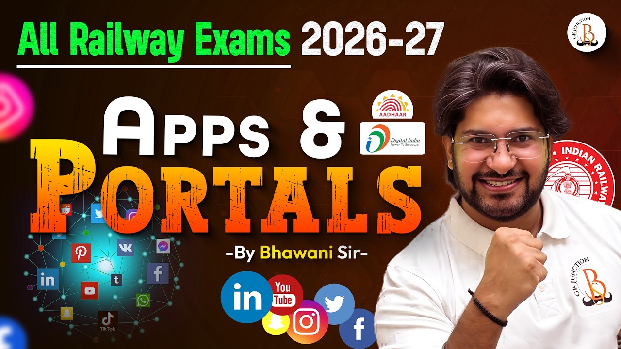 🔥APPS & PORTALS 2025-26 | Current Affairs 2025-26 | By Bhawani Sir
