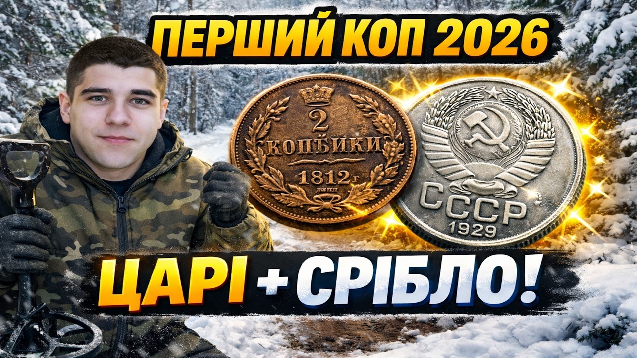 Зимовий ліс 2026: перші “царі” сезону та срібна монета СРСР!