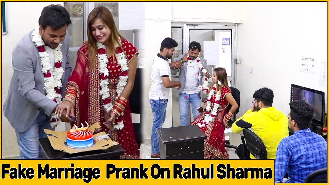 Fake Marriage Prank On Rahul Sharma & Team Ep-1| Funky Joker