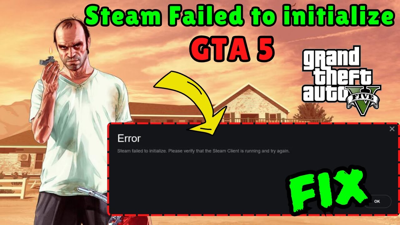 Steam failed to initialize SteamDeck GTA 5 fix