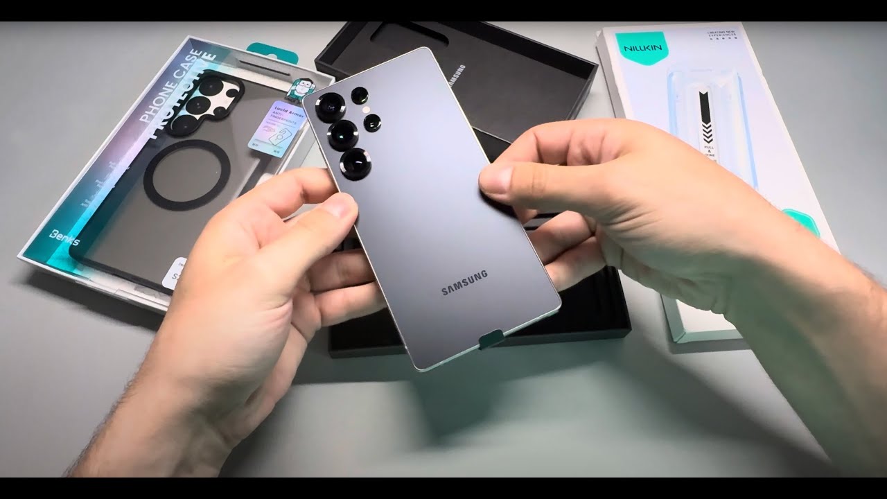 Распаковка Samsung Galaxy S25 Ultra, обзор чехла Benks Lucid Armor Case и защитного стекла Nillkin
