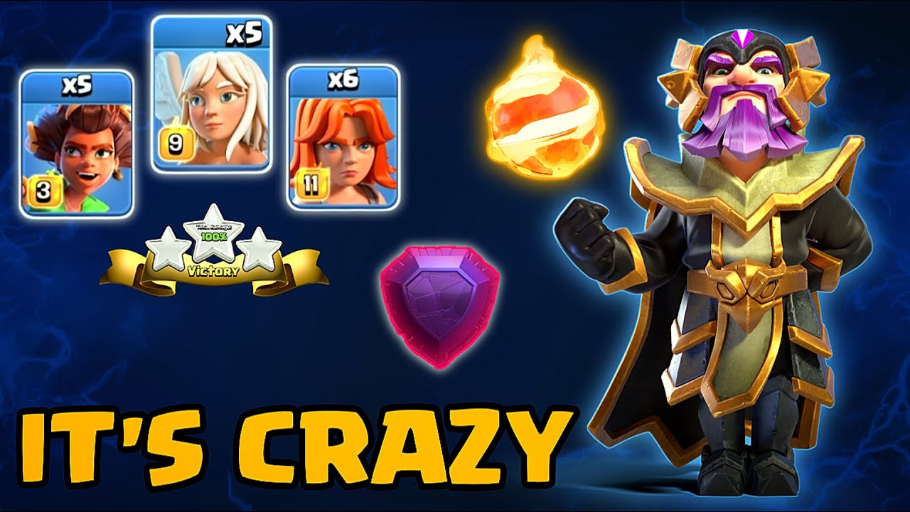 Strong Attack Strategy with | FIREBALL + ROOT RIDER | Dominate after balance change [clash of clans]