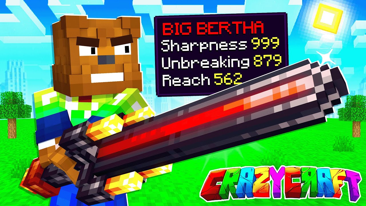 Создание OP BIG BERTHA в Minecraft Crazy Craft