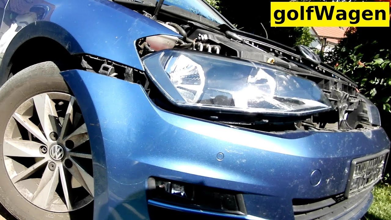 VW Golf 7 headlight removal